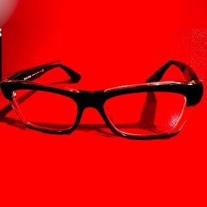 Miumiu black and clear eyewear